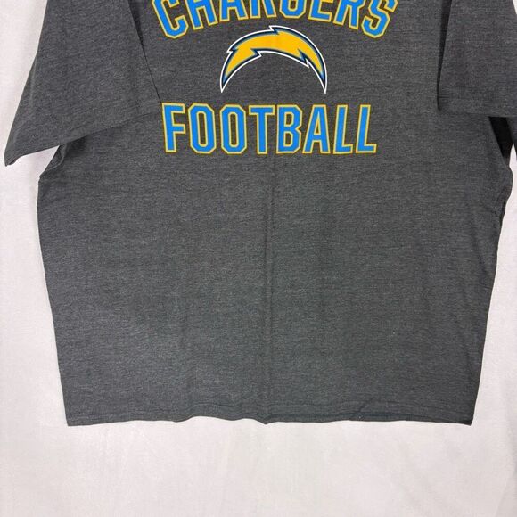 NFL Fanatics Los Angeles Chargers Football Grey Men's T-Shirt Size 2XL - Picture 5 of 8